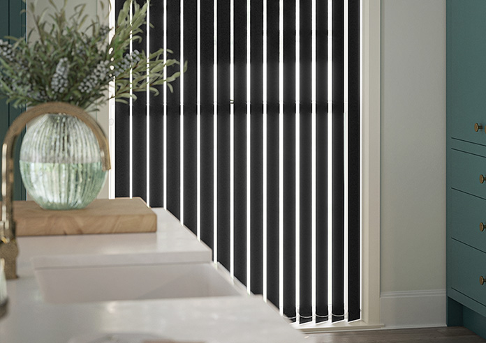 Shimmer (Blackout), Jet - Vertical Blind - Image 5